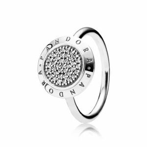 Ring PANDORA Signature Pave, S925, Clear CZ size 9
